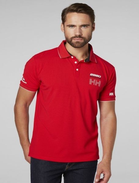 HH HP RACING POLO ERKEK TİŞÖRT, Flag Red