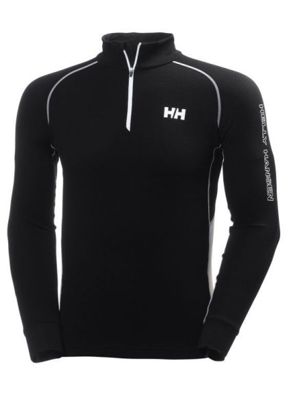 HH WARM FLOW HIGH NECK 1/2 ZIP ERKEK TERMAL İÇLİK Jet Black