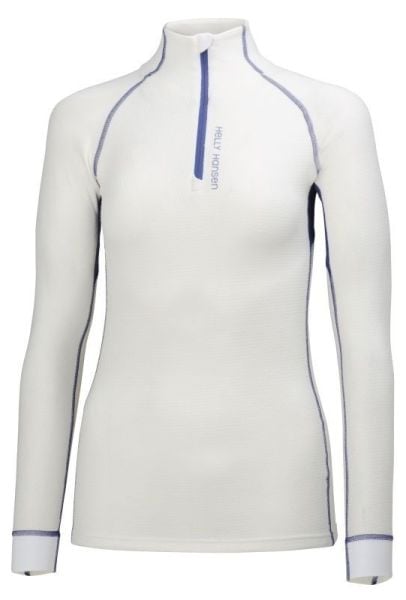 W HH FLOW WARM HIGH NECK 1/2 ZIP BAYAN TERMAL İÇLİK White