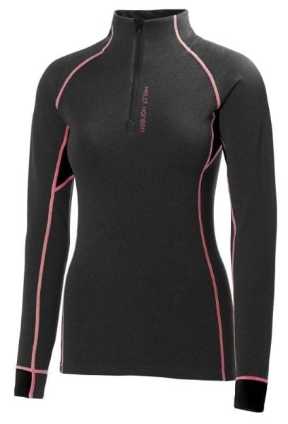 W HH FLOW WARM HIGH NECK 1/2 ZIP BAYAN TERMAL İÇLİK Ebony