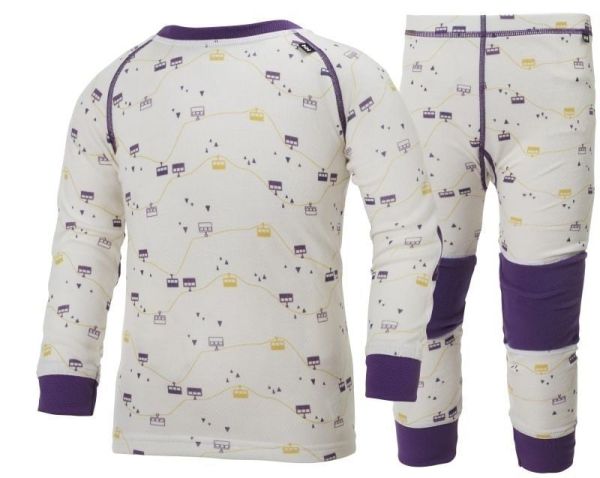 K HH LIFA MERINO ÇOCUK TERMAL SET White/Navy/Red