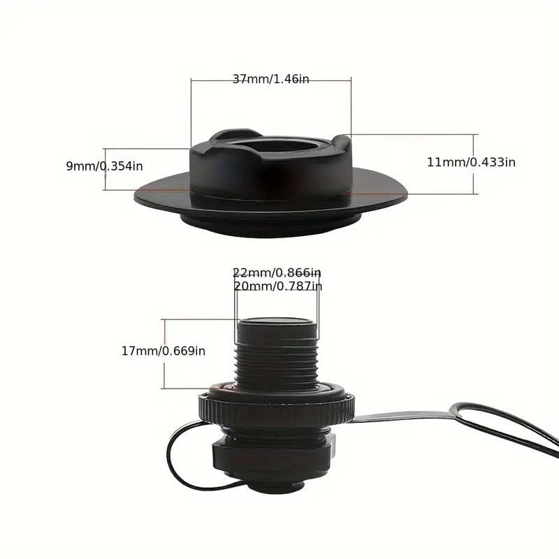 Şişme bot ve Hava Yatağı için Hava Valfı Komple