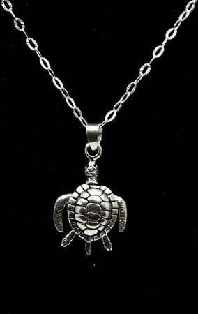 Kolye Ucu,SU KAPLUMBAĞASI,925 Ayar Gümüş