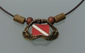 Pirinç Metal Kolye,KÖPEKBALIĞI ÇENESİ