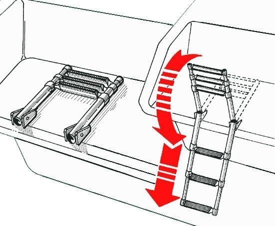 Teleskopik Merdiven 3'lü 30x85 cm