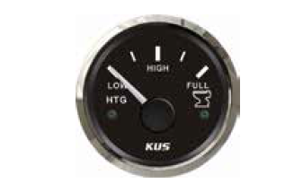 ATIK SU GÖSTERGESİ 12/24V Ø52 SİYAH