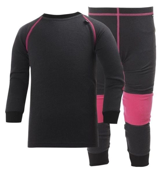 K HH LIFA MERINO ÇOCUK TERMAL SET Ebony