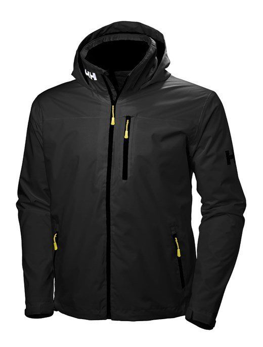 HH CREW HOODED MIDLAYER JACKET, Siyah