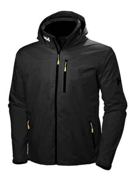 HH CREW HOODED MIDLAYER JACKET, Siyah