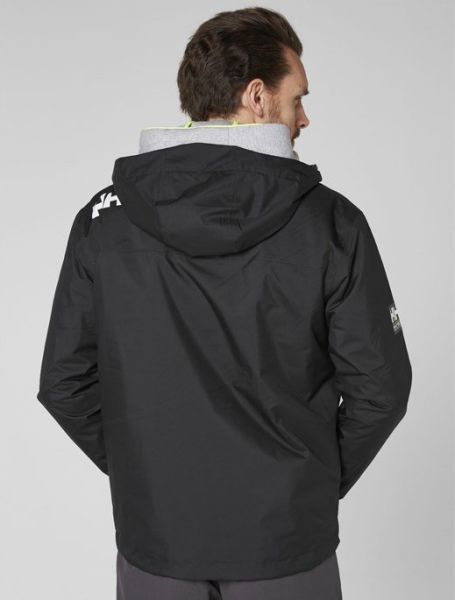 HH CREW HOODED MIDLAYER JACKET, Siyah