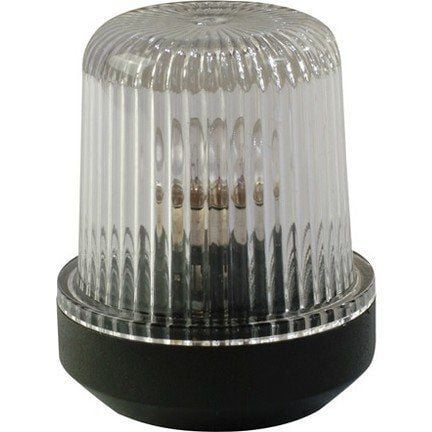 SL 25 DİREK BAŞI FENERİ  FLAŞÖRLÜ SİYAH 12 V