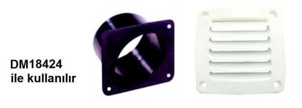 Plastik Tekli Havalandırma 92x92 mm