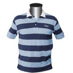 Polo Tişört Crewman,Çizgili Açık - Koyu Mavi S Beden