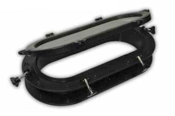 OVAL LUMBOZ ABS SİYAH 26x50 CM