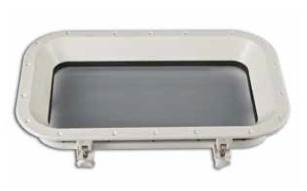 DIŞTAN MONTAJ ABS DİKDÖRTGEN LUMBOZ SİYAH 30x50 CM