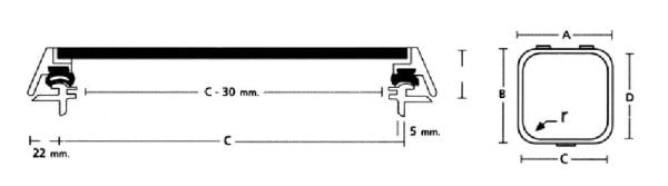 HTC 50x50 CM KALIN TİP KARE HATCH