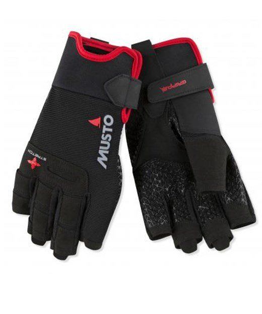 MUSTO PERF SF GLOVE BLK-Black