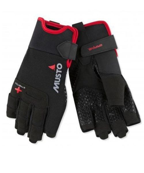 MUSTO PERF SF GLOVE BLK-Black