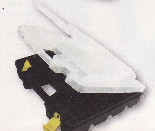 Plastik Kap,Büyük,SC,Siyah,Şeffaf Hazneli