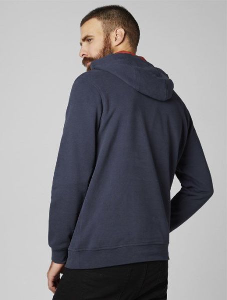 HH HH LOGO HOODIE GRAPHITE BLUE