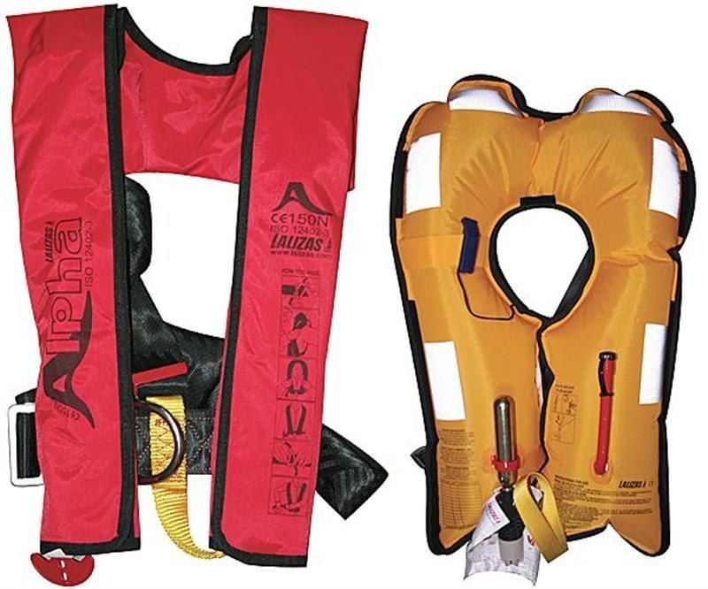 ŞİŞME CAN YELEĞİ 150N ALPHA MANUEL -D HALKALI LALIZAS