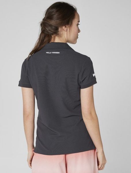 HH W CREWLINE POLO BAYAN TİŞÖRT Ebony