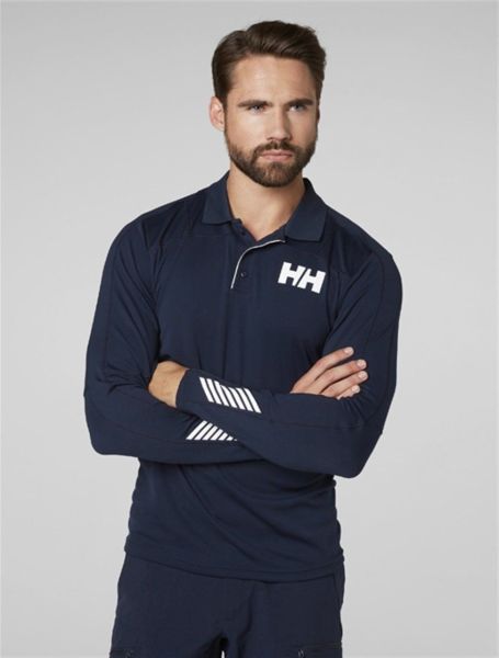 HH LIFA ACTIVE LIGHT LS POLO UZUN KOL ERKEK TİŞÖRT Navy