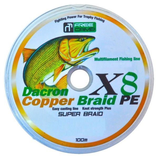 FreeCamp Copper 8 Braid 100m 0.50mm Olta Misinası