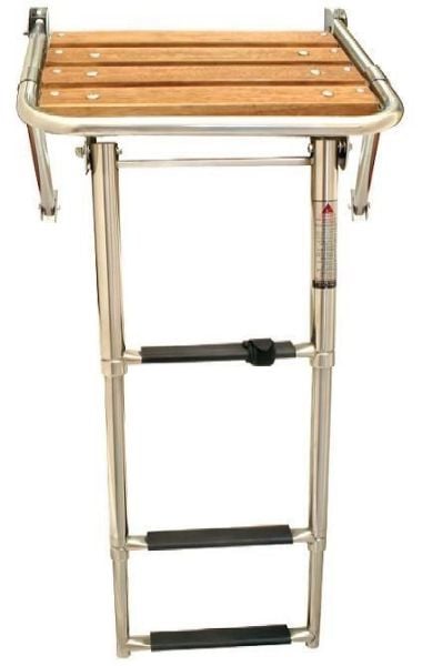 Teleskopik merdivenli Paslanmaz Çelik Platform,450mm