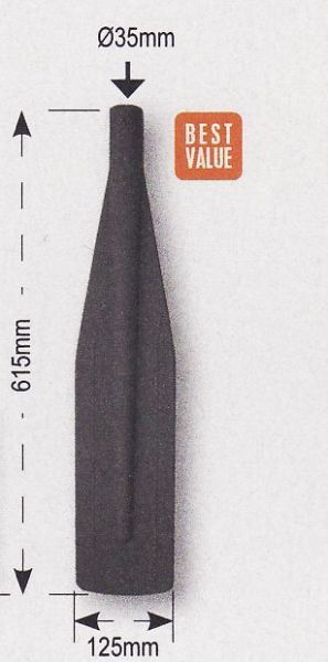 Kürek Pala Yedeği Çap:35mm Siyah