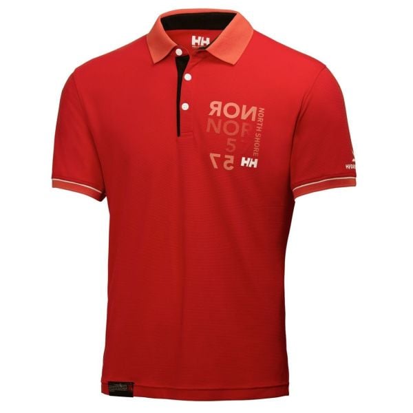 HP RACING POLO YAKA T-SHIRT,Alert Red,S Beden