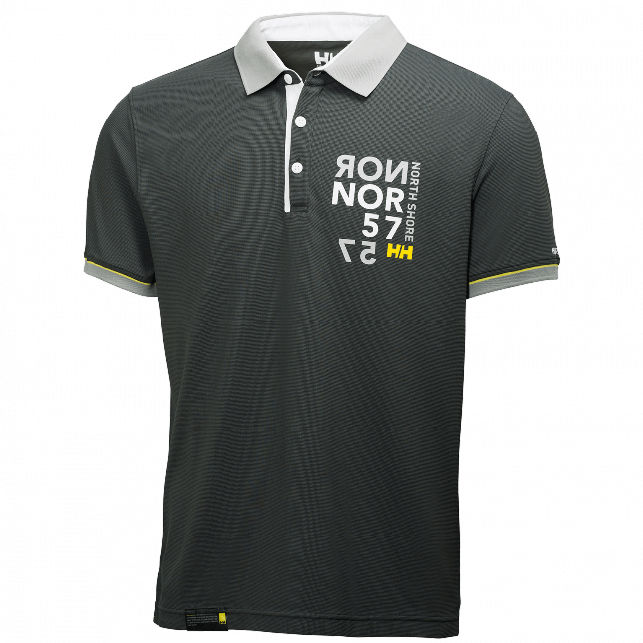 HP RACING POLO YAKA T-SHIRT,Charcoal