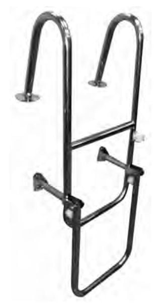 Krom Merdiven Katlanır 30x80 cm Çap: 22 mm