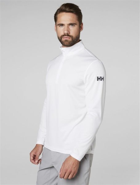 HH HH TECH 1/2 ZIP UZUN KOL ERKEK TİŞÖRT White