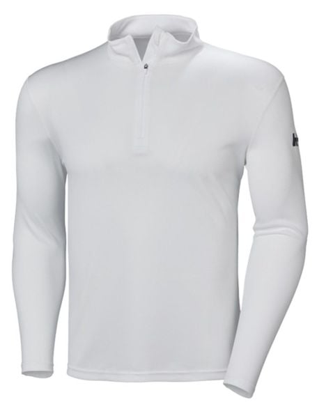 HH HH TECH 1/2 ZIP UZUN KOL ERKEK TİŞÖRT White