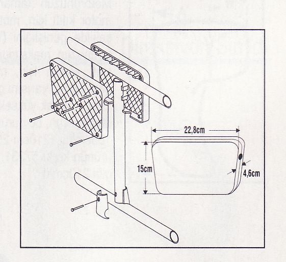 Vardevela Motor Montaj Braketi 22,8x15 cm Beyaz