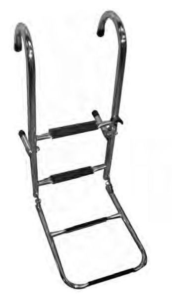 Krom Merdiven Katlanır, 4 Basamaklı  35x120 cm