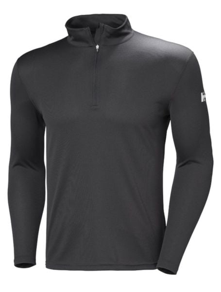 HH HH TECH 1/2 ZIP UZUN KOL ERKEK TİŞÖRT Ebony