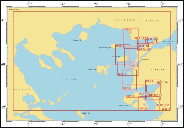 Kuzey Ege 2002 Yat Haritası