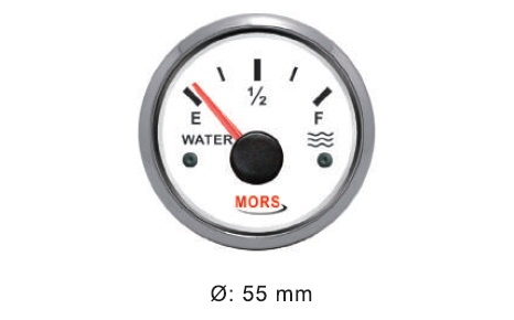 SU GÖSTERGESİ 12/24 V OHM:0-190 BEYAZ