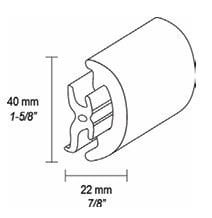 130-141-011 Alt Gövde 40 mm 2 Metre