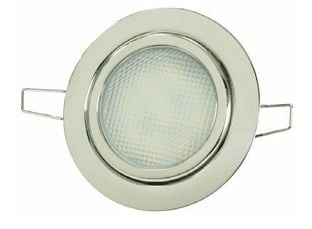 Krom Gömme Spot 12 V  Gün Işığı 9 Ledli