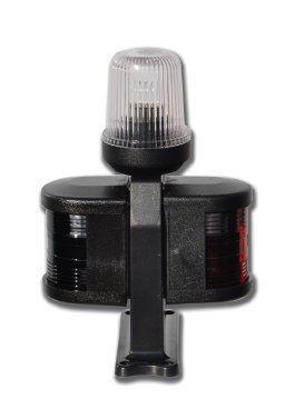 SL12 ÜÇ RENKLİ KOMBİNE LAMBA SİYAH LED 12V