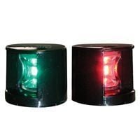 Fos Led 12,İskele & Sancak Seyir Feneri 112,5 Derece,Siyah,Alttan Monte