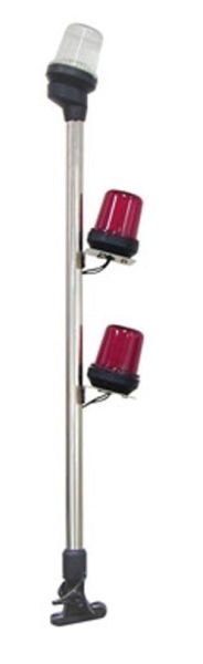 Üç Renkli Işıklı Direk,64 CM,Paslanmaz Inox 316