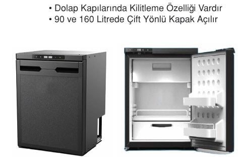 Marin Berlin Buzdolabı   90 lt. 12V: 5.6 Amp /24V: 2.6 Amp