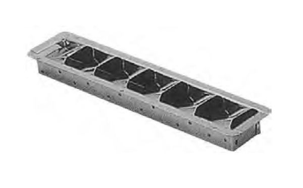 Krom 6'lı Yan Havalandırma 7,5 x 32,5 cm