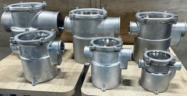 Krom Deniz Suyu Filtresi Yandan Yandan 1“