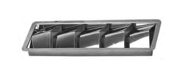 Krom 8'li Yan Havalandırma 50x11 cm