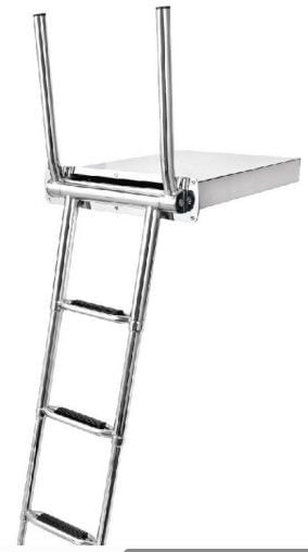 Teleskopik Tutamaklı Krom Kutulu Merdiven 4’lü